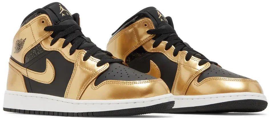 Air Jordan 1 Mid SE Metallic Gold Black (GS) 6/6