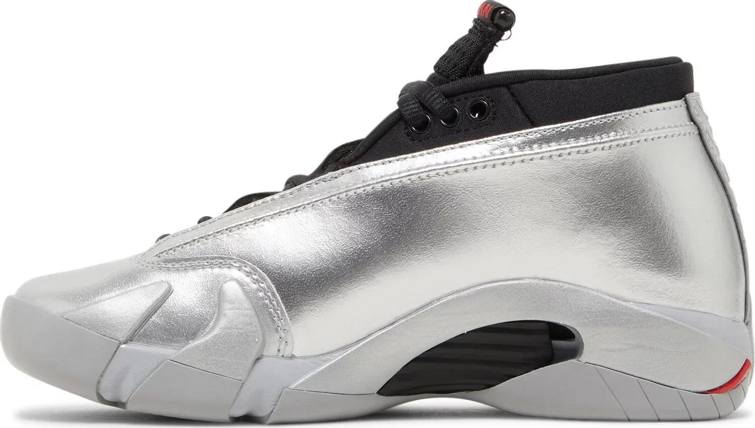 Zapatillas baloncesto - Air Jordan 14 Low - Plateado/Rojo 2/6