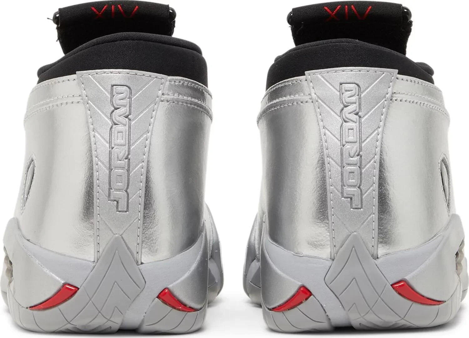 Zapatillas baloncesto - Air Jordan 14 Low - Plateado/Rojo 5/6