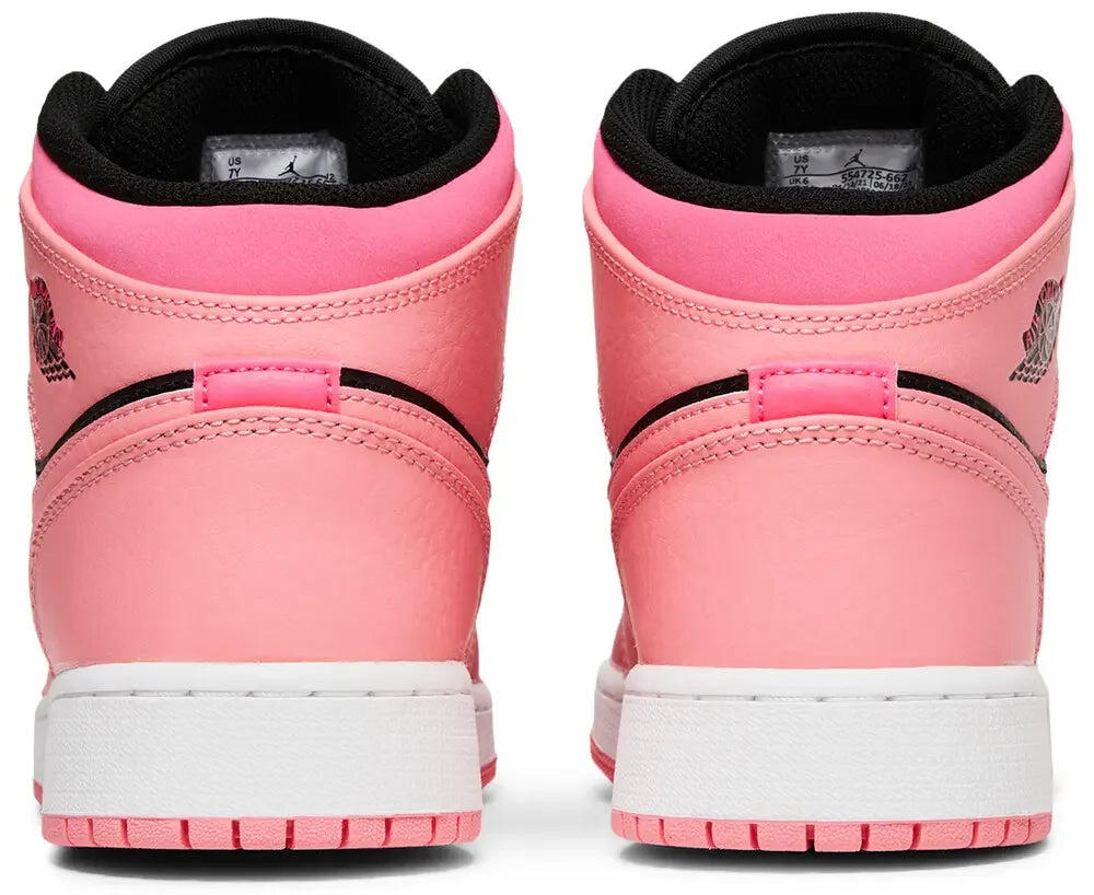 Jordan 1 Mid Coral Chalk (GS) 4/5