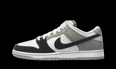 Scarpe - skate - unisex - sb dunk low - white/chlorophyll/black