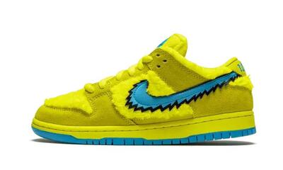 Sb dunk low grateful dead bears yellow - taille : 42.5 eu