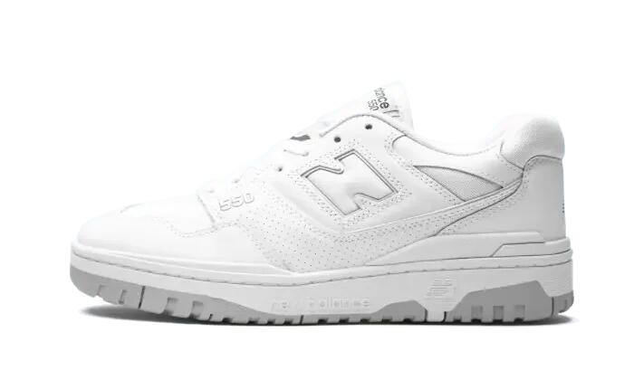 Schoenen - Lifestyle - Unisex - 550 White Grey - Leren lage sneaker 1/7