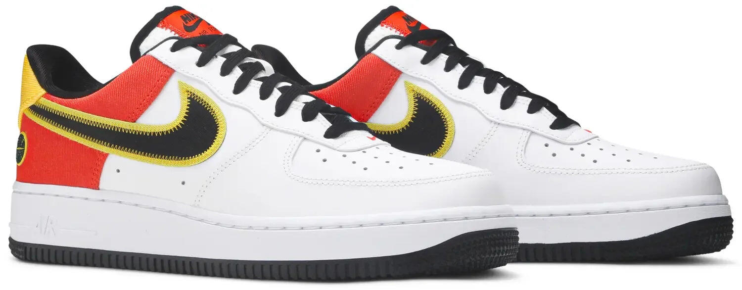 Scarpe - lifestyle - air force 1 raygun - bianco/nero/arancione 5/5