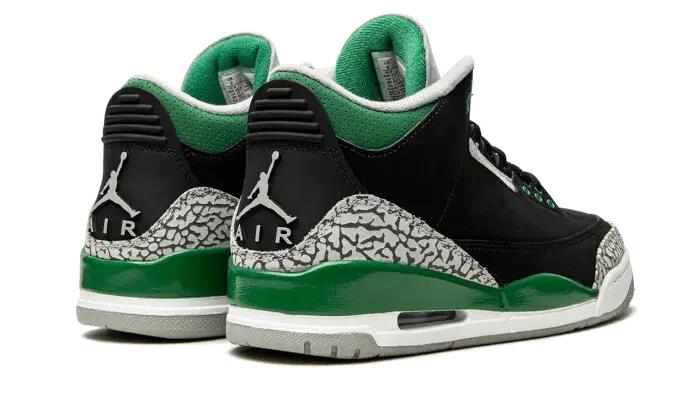 Zapatillas - Baloncesto - Hombre - Air Jordan 3 - Negro/Pine Green 3/4