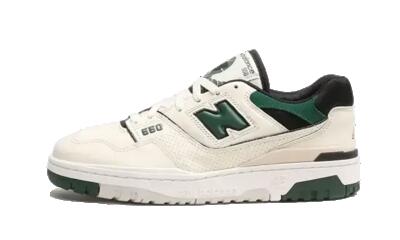 Schoenen - vrije tijd - heren - 550 - lage leren sneakers - sea salt/pine green