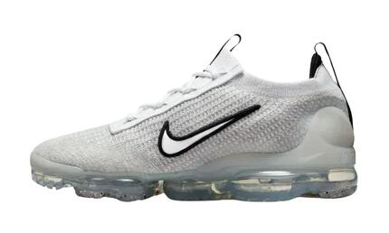 Nike Air VaporMax 2021 FK White Black Metallic Silver
