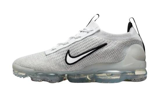 Nike Air VaporMax 2021 FK White Black Metallic Silver