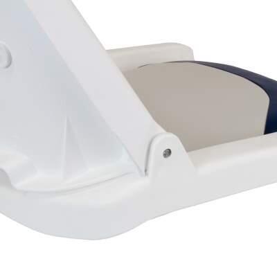 Waterside Captain Deluxe All Weather Bootstoel Wit Blauw 3/6