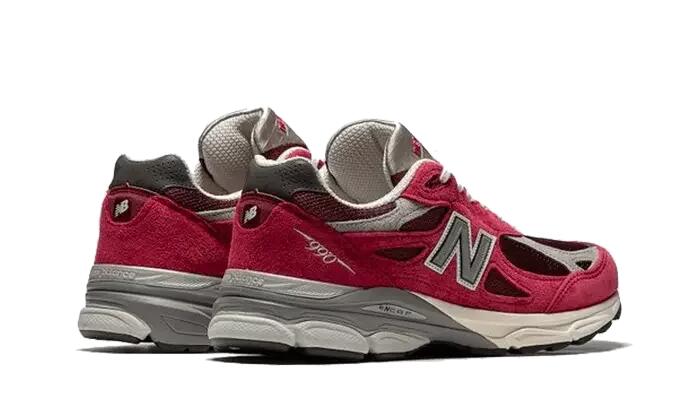 Schoenen - hardlopen - unisex - 990 v3 - scarlet 3/4