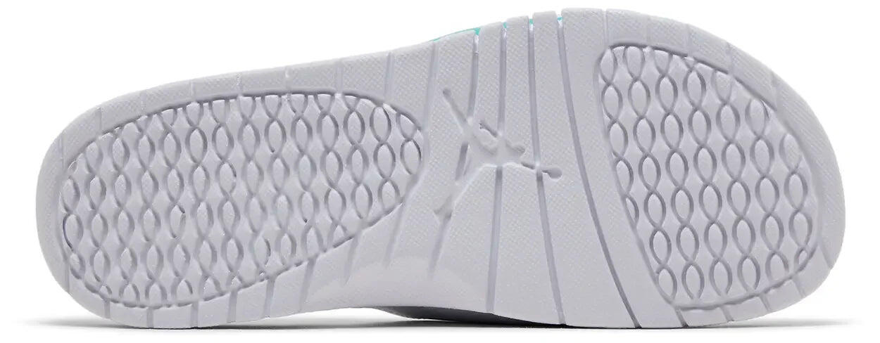 Jordan Hydro 5 Retro Slide White New Emerald Grape Ice Black 3/5