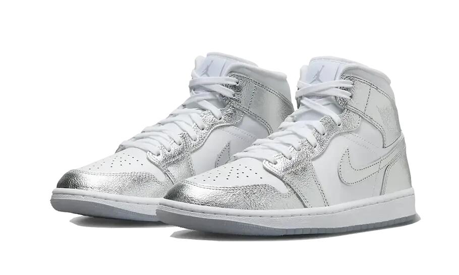 Air Jordan 1 Mid Crinkled Chrome (W) 2/4