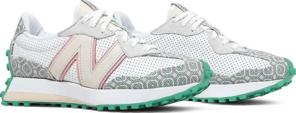 Herren - casual - schuhe - 327 casablanca - weiß/holly green 6/6