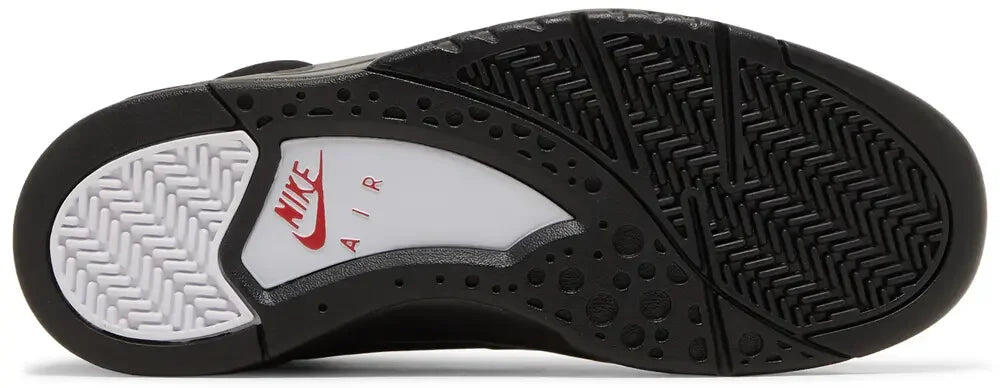 Nike Air Flight Lite II Mid Black White Varsity Red 3/5