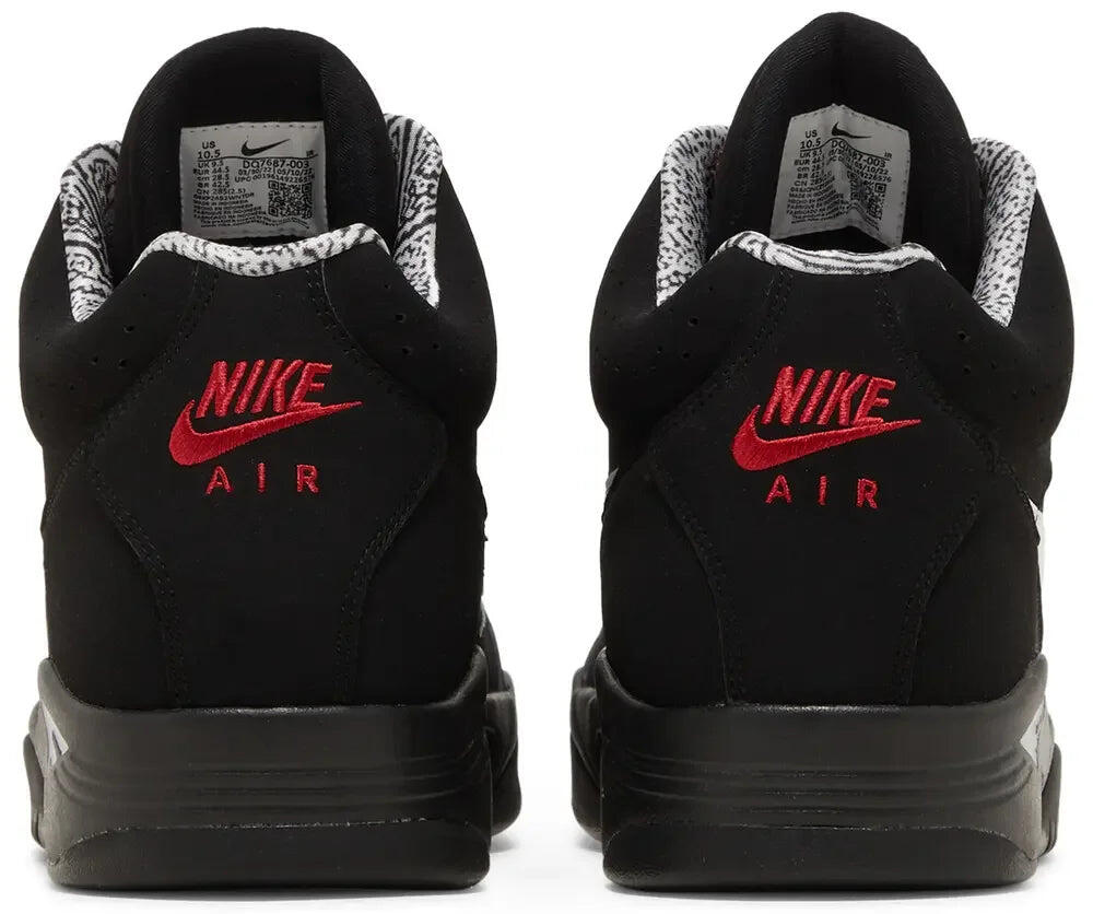Nike Air Flight Lite II Mid Black White Varsity Red 4/5