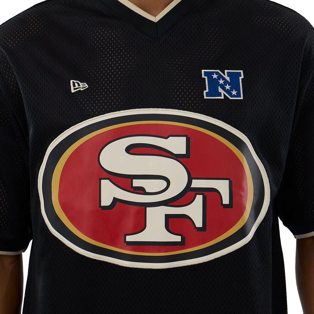 New Era Herren T-Shirt Mesh Oversized NFL San Francisco 49ers Logo 5/7