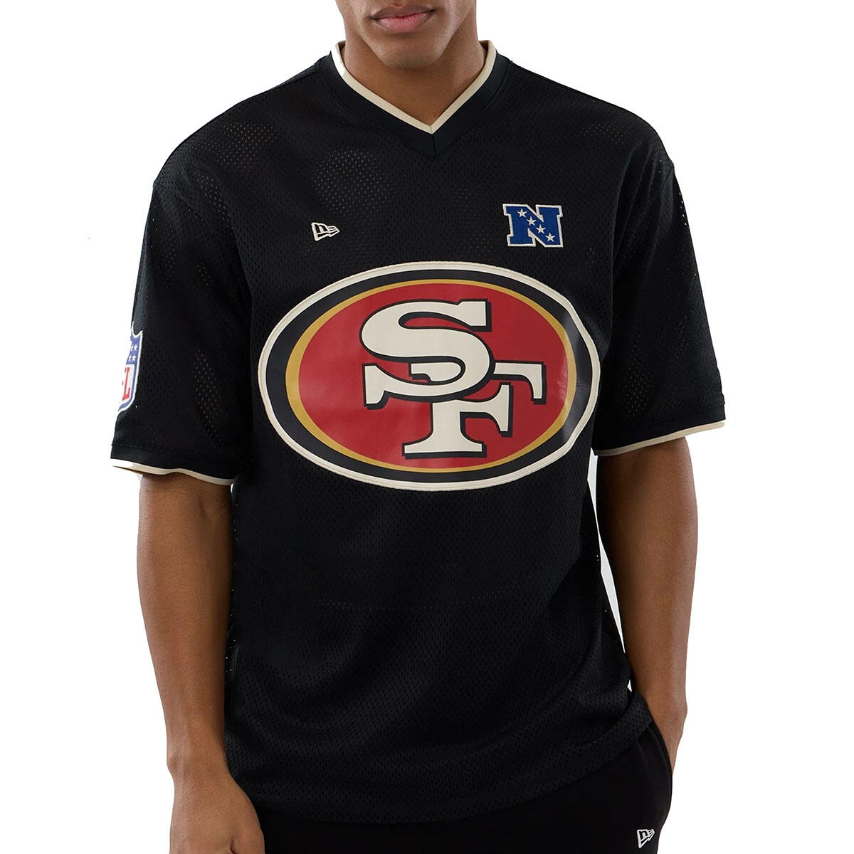 New Era Herren T-Shirt Mesh Oversized NFL San Francisco 49ers Logo 4/7