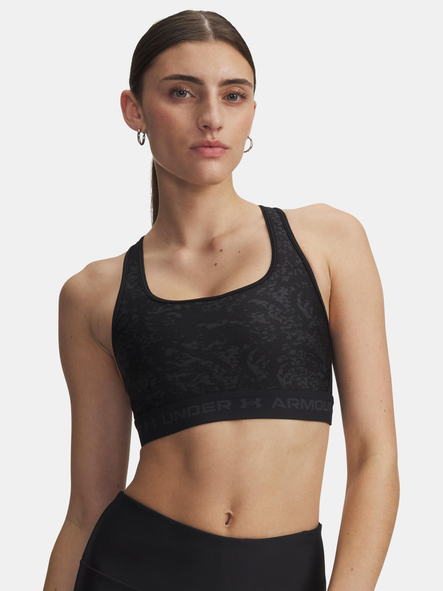 Biustonosz Sportowy Damski Under Armour Top Mid Crossback 1/4