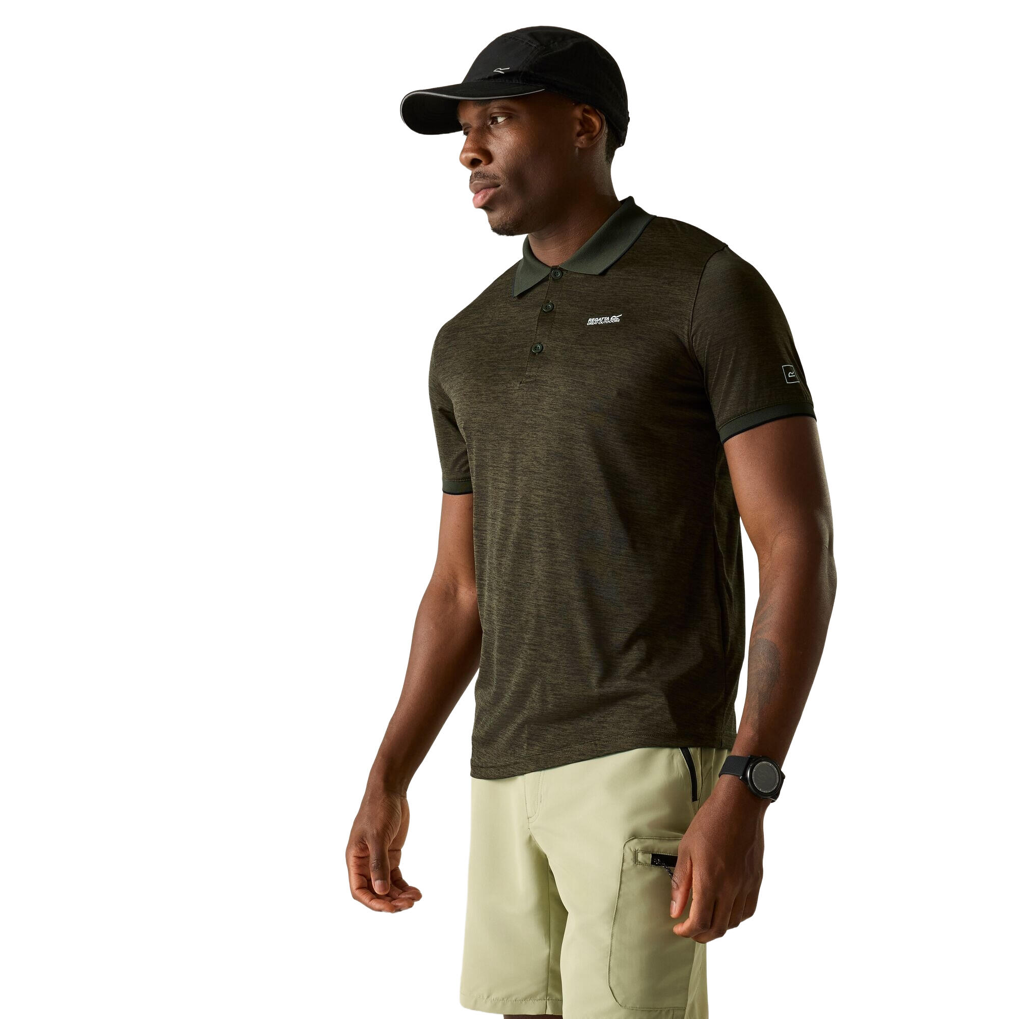 Poloshirt Remex II kurzärmlig Herren Dunkel-Khaki 4/5