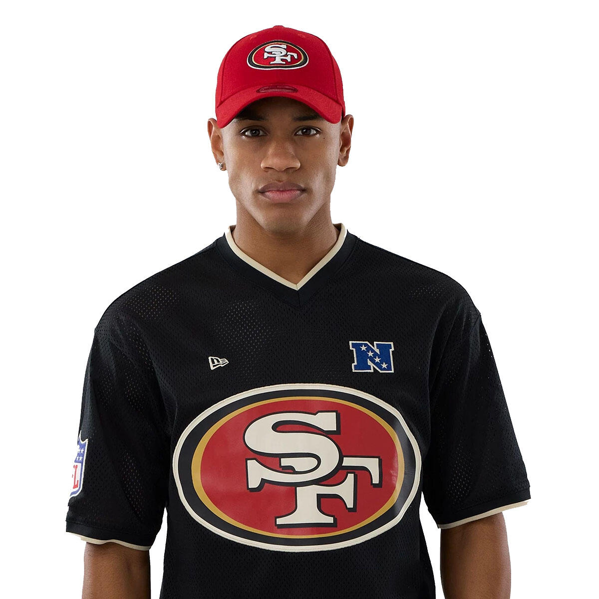 New Era Herren T-Shirt Mesh Oversized NFL San Francisco 49ers Logo 6/7