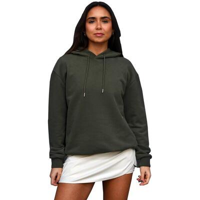 Hoodie groen & goud