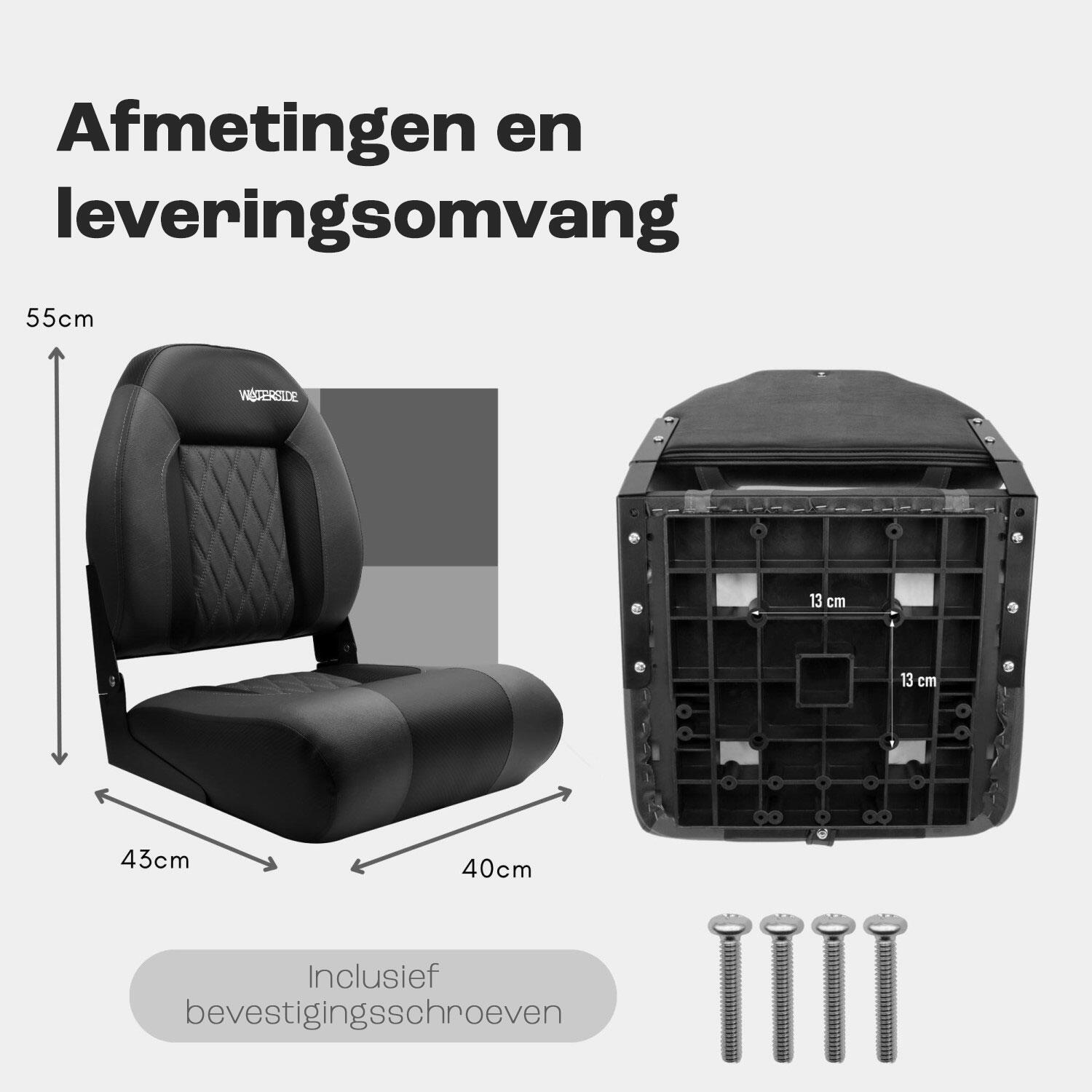 Waterside Luxus High Back siège bateau Secret Dark Series 4/6