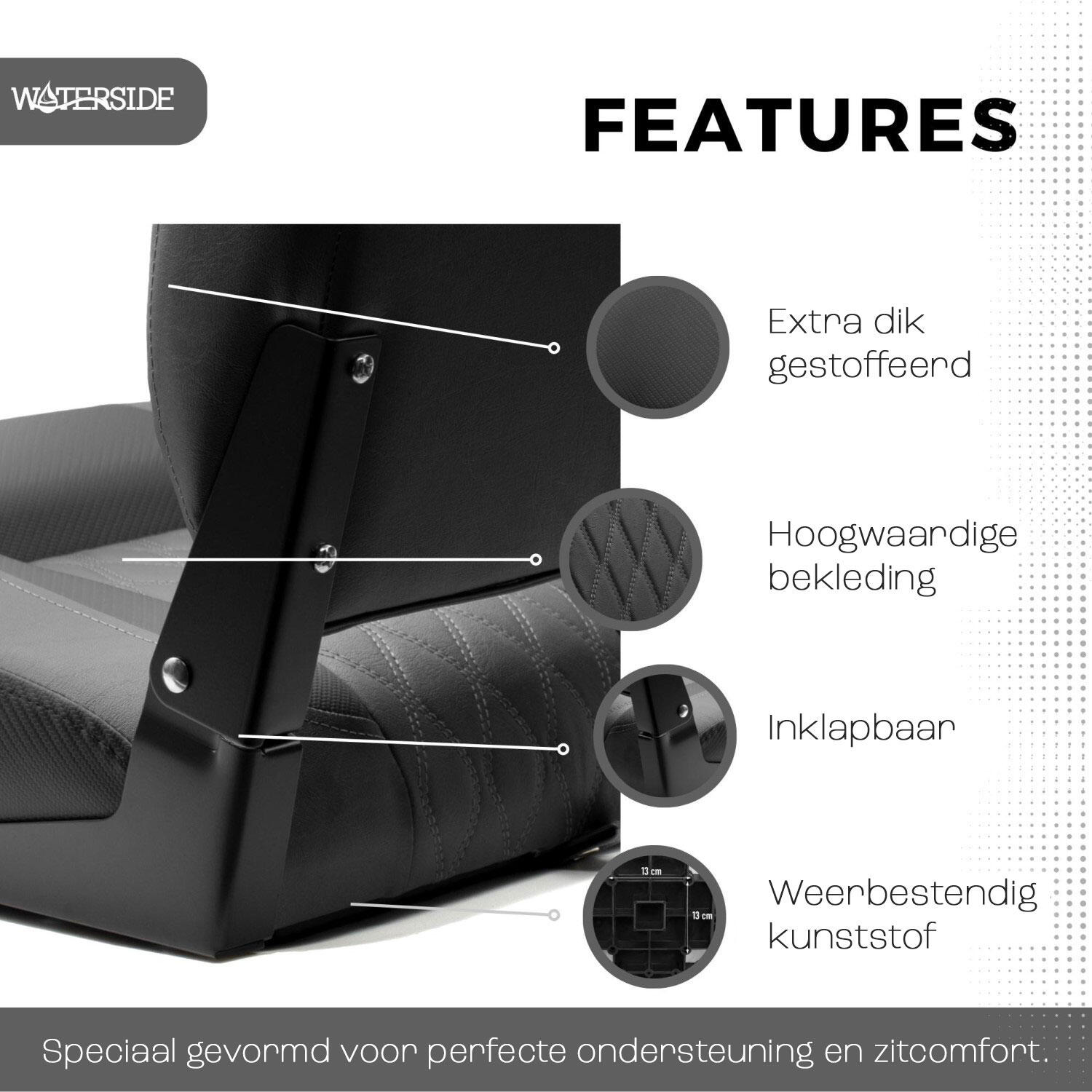 Waterside Luxus Low Back - Bootstoel - Jack - Dark Series 4/7