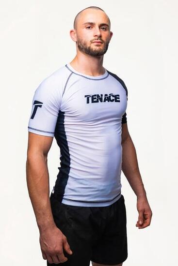 Tenace BJJ Camiseta de Compresión Competición BLANCO