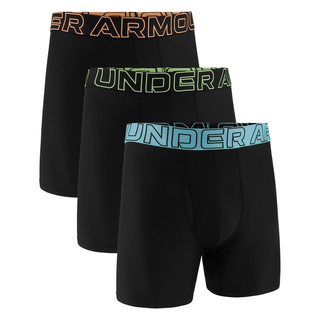 Boxer shorts Men Pack of 3 Figure hugging-UA PERFORMANCE TECH - SOLID 6 IN 3PK