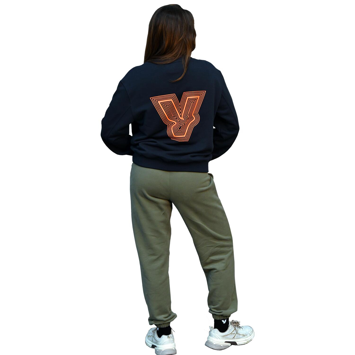 Sudadera Azul & Naranja 3/4