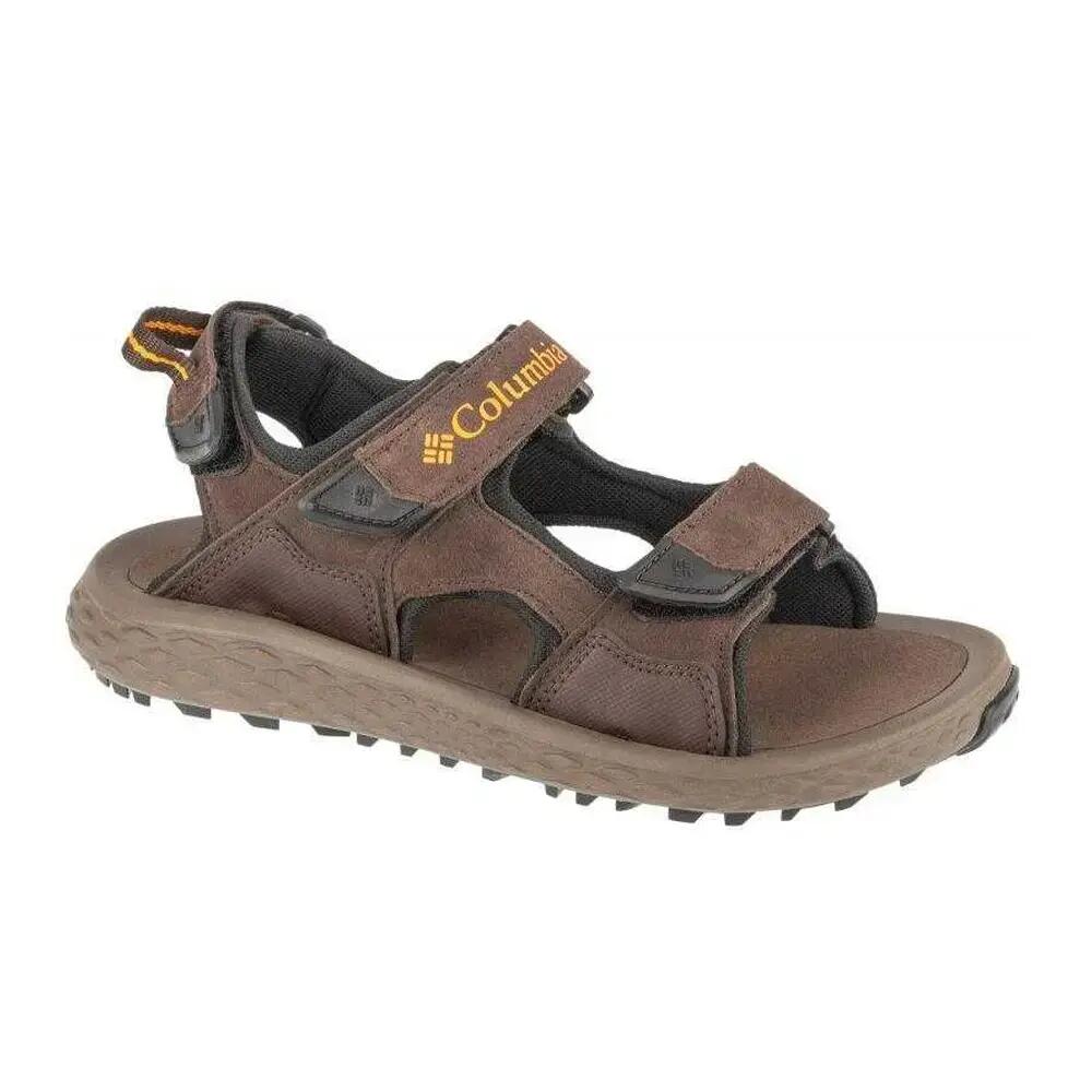 Mens Konos Hiker Suede Sandals (Brown)