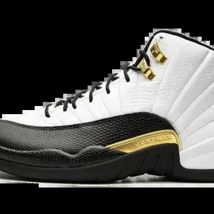 Basketball - Air Jordan 12 Retro Royalty Taxi - White/Black-Gold