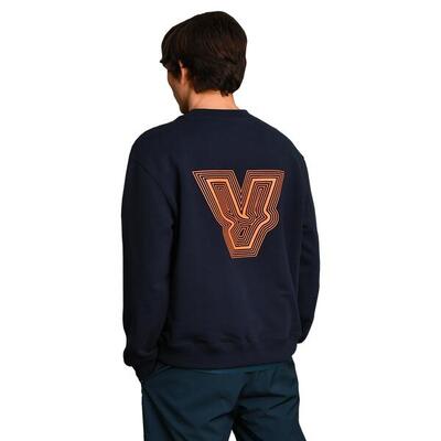 Sweatshirt blauw & oranje