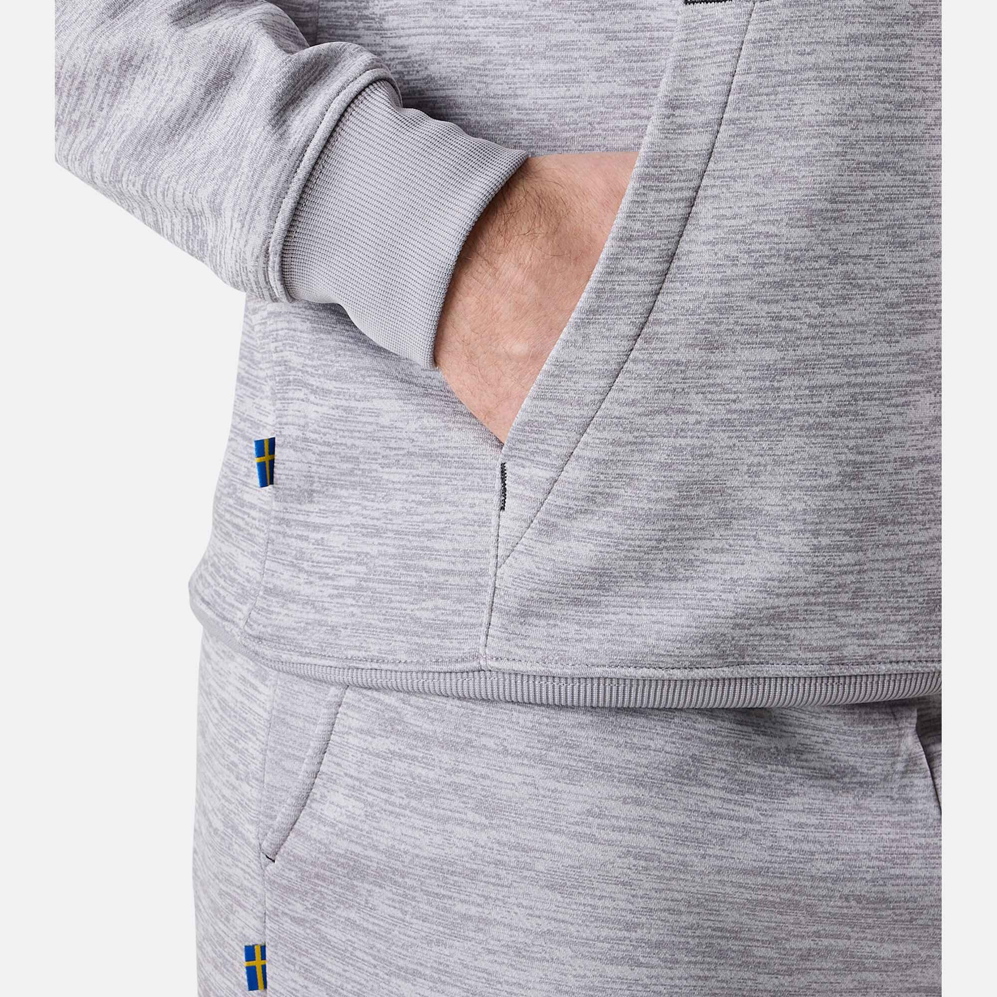 Herren Trainingssweater atmungsaktiv schnelltrocknend Training Logo Hood II 6/7