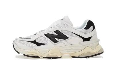 Schoenen - lifestyle - unisex - 9060 - comfortabel, retro - wit/zwart/sea salt