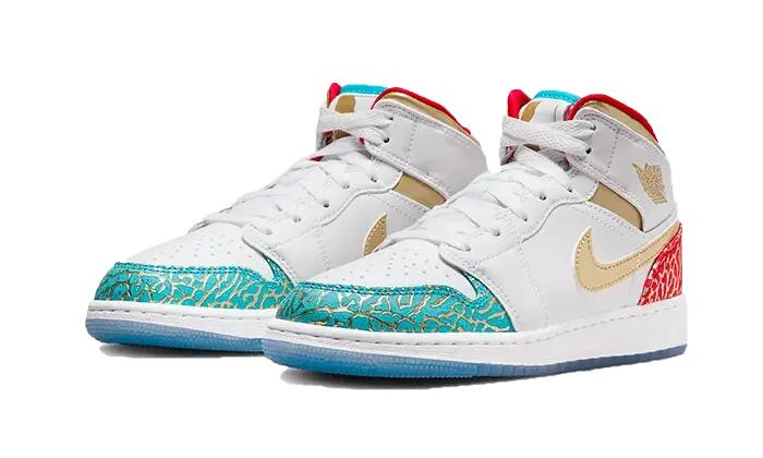 Zapatillas - Baloncesto - Unisex - Air Jordan 1 Mid UNC to Chicago 2/3