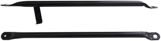 Gamba portapacchi anteriore Steco nero opaco 42 cm