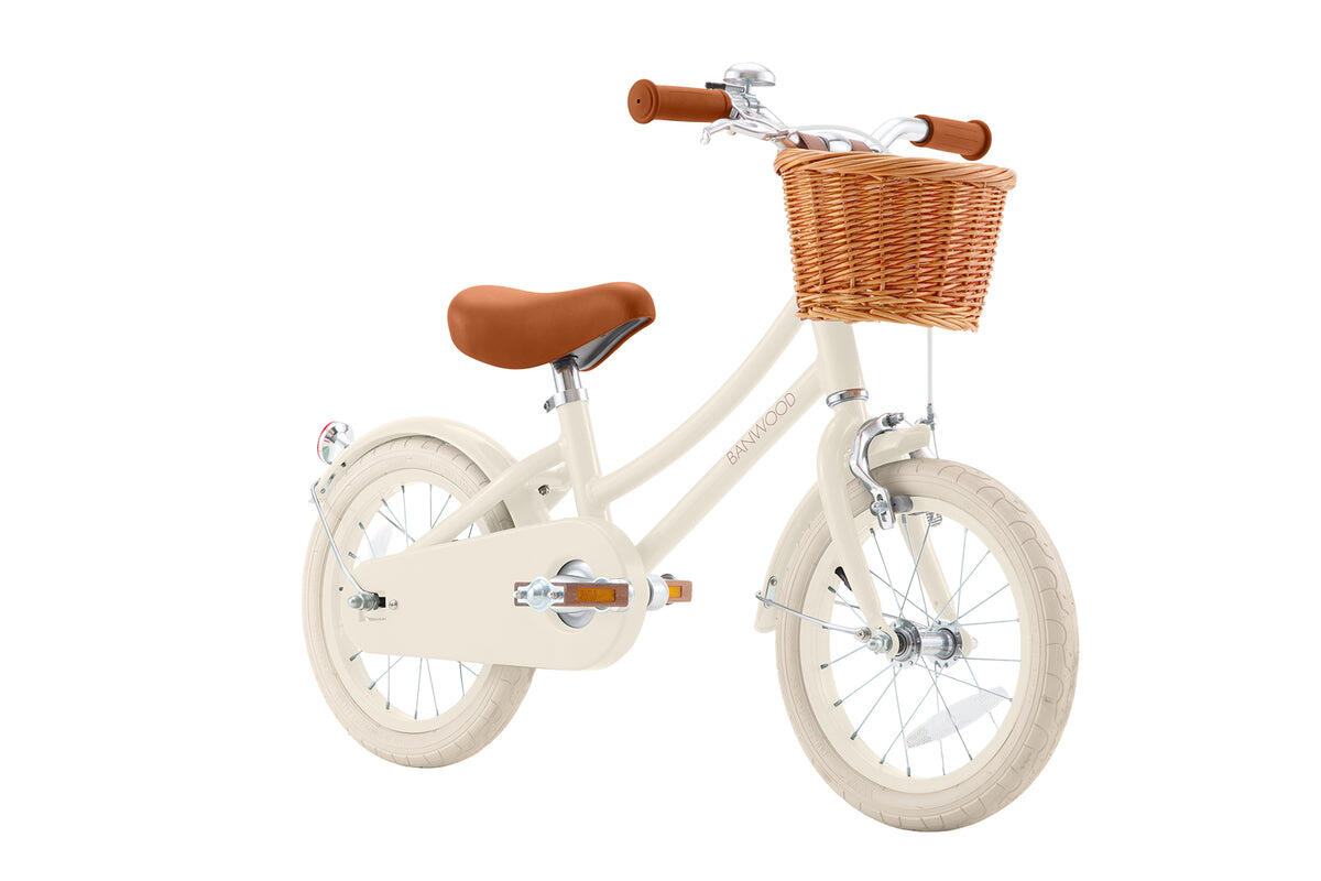 Vélo enfant 14" classique vintage crème enfant 2/5