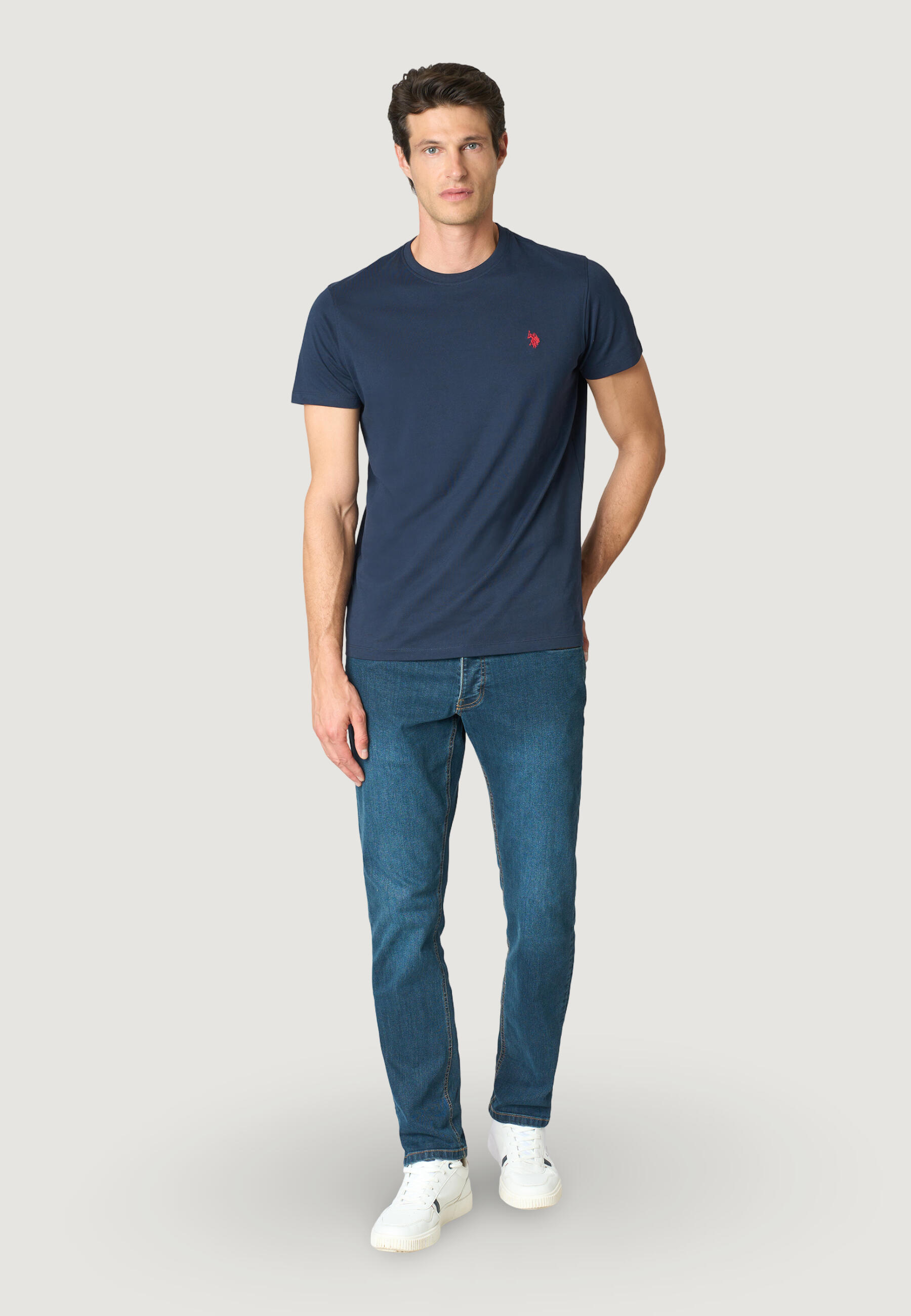 T-shirt Crop Top MICK-BASIC HOMEM 3/4