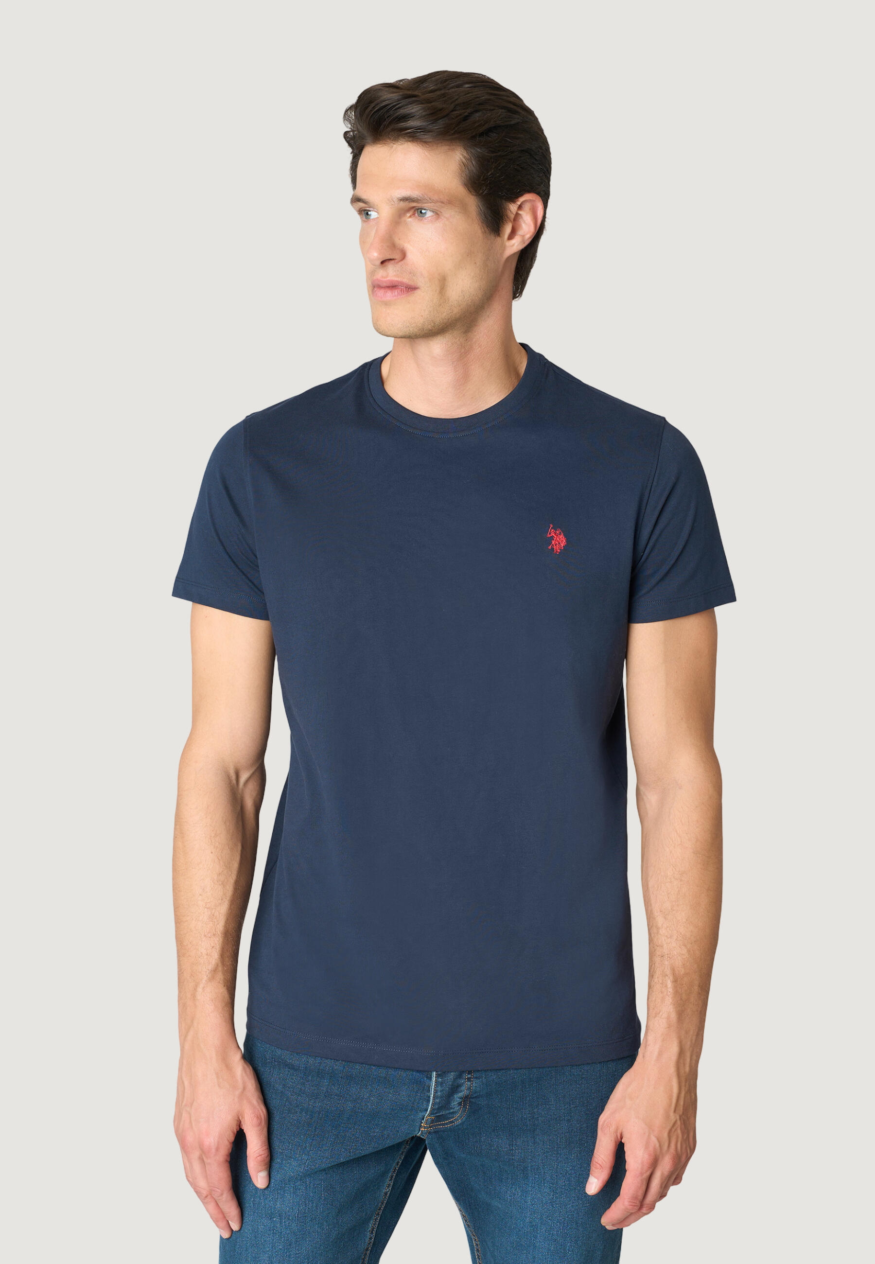 U.s. Polo Assn. T-Shirt Crop Top Mick-Basic Homem Azul da Decathlon