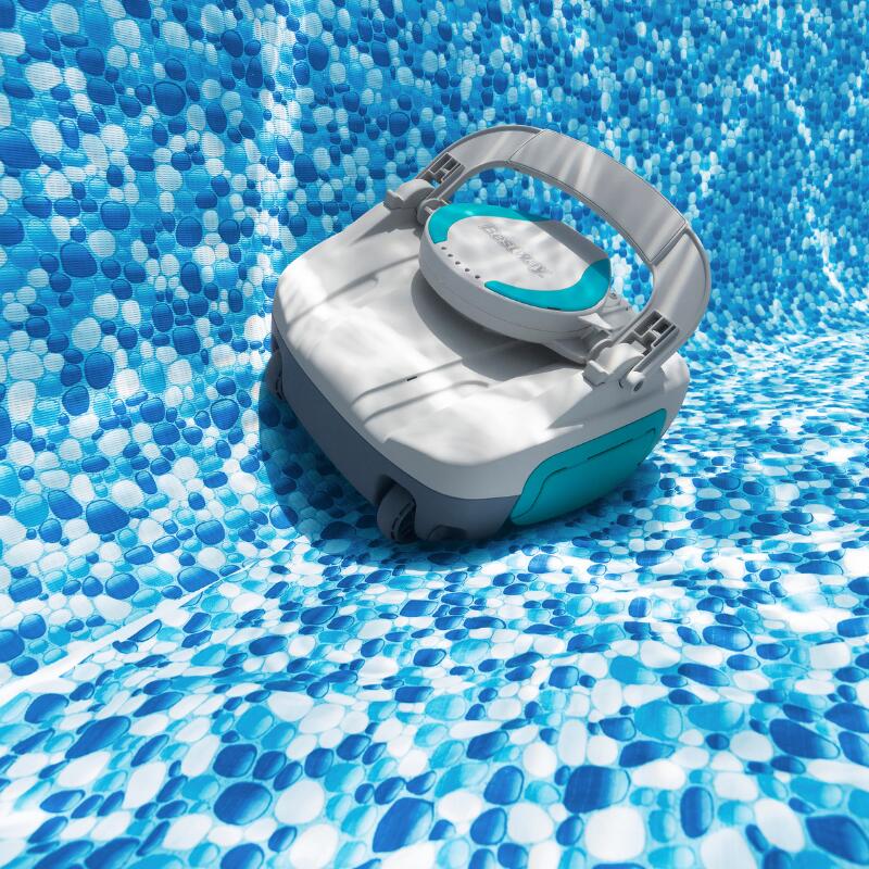 Bestway Robot piscine sans fil Quartz nettoyage fond plat 10 m² max 6/7