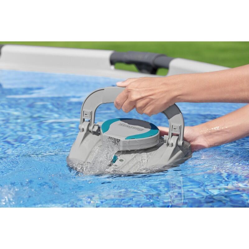 Bestway Robot piscine sans fil Quartz nettoyage fond plat 10 m² max 7/7