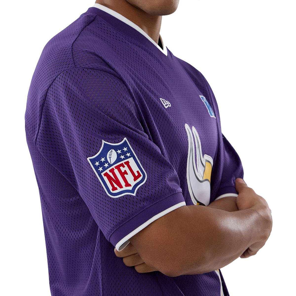 New Era Herren T-Shirt Mesh Oversized NFL Minnesota Vikings Logo 3/7