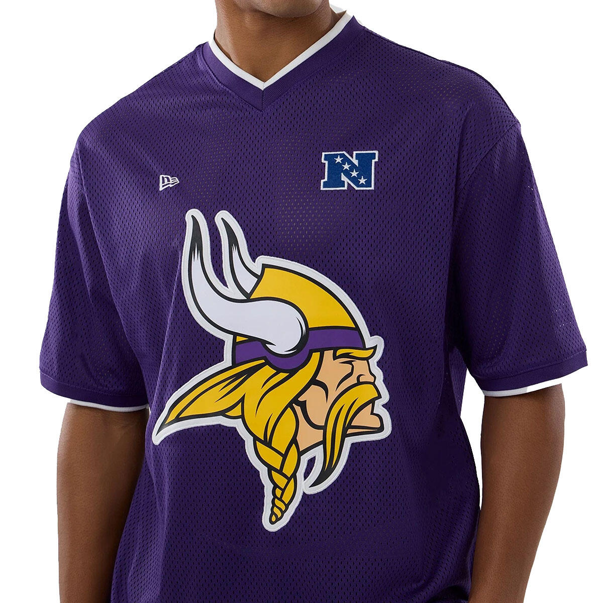New Era Herren T-Shirt Mesh Oversized NFL Minnesota Vikings Logo 4/7