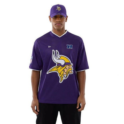 New Era Herren T-Shirt Mesh Oversized NFL Minnesota Vikings Logo