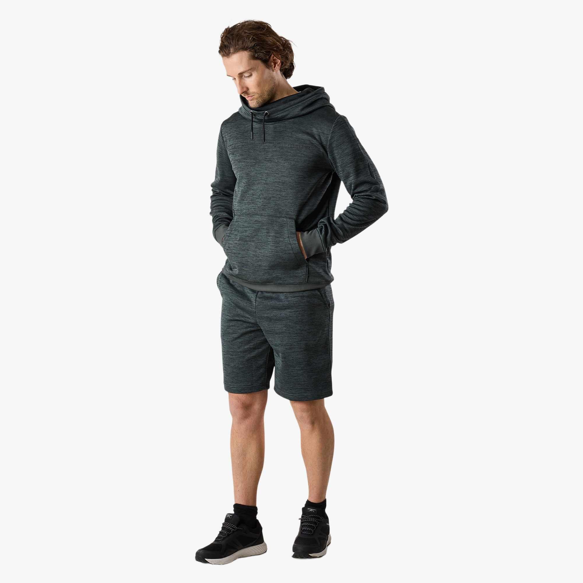 Herren Trainingssweater atmungsaktiv schnelltrocknend Training Logo Hood II 3/7