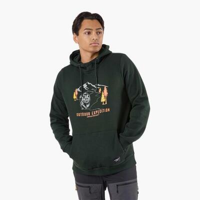 Sweater met capuchon man forest ademend