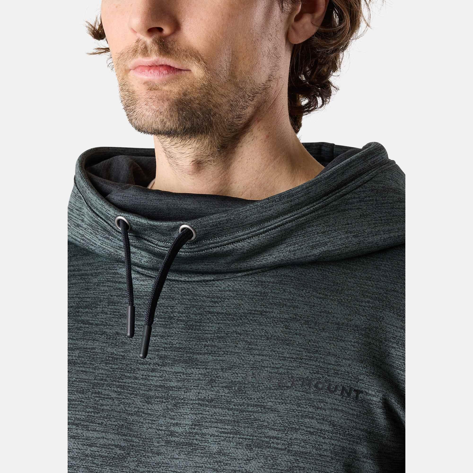 Herren Trainingssweater atmungsaktiv schnelltrocknend Training Logo Hood II 6/7