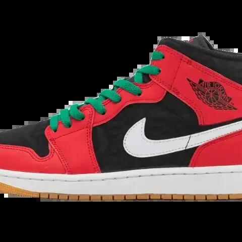 Jordan 1 Mid SE Christmas - Men Basketball Shoes - Leather and Rubber