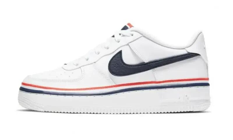 Nike Air Force 1 Low LV8 Ribbon White Blue (GS) 1/1